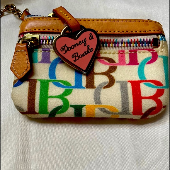 Dooney Change Purse DB classic logo Vintage SUPER RARE - Picture 1 of 4